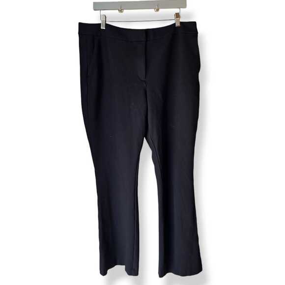 Boden Womens Black Wide Leg Pants Size 16 18 L Comfy Office Capsule Staple Plus - Picture 1 of 7